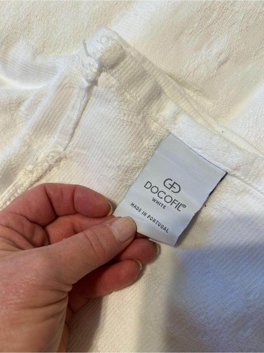 Docofil White Cotton Matalesse Bed Cover